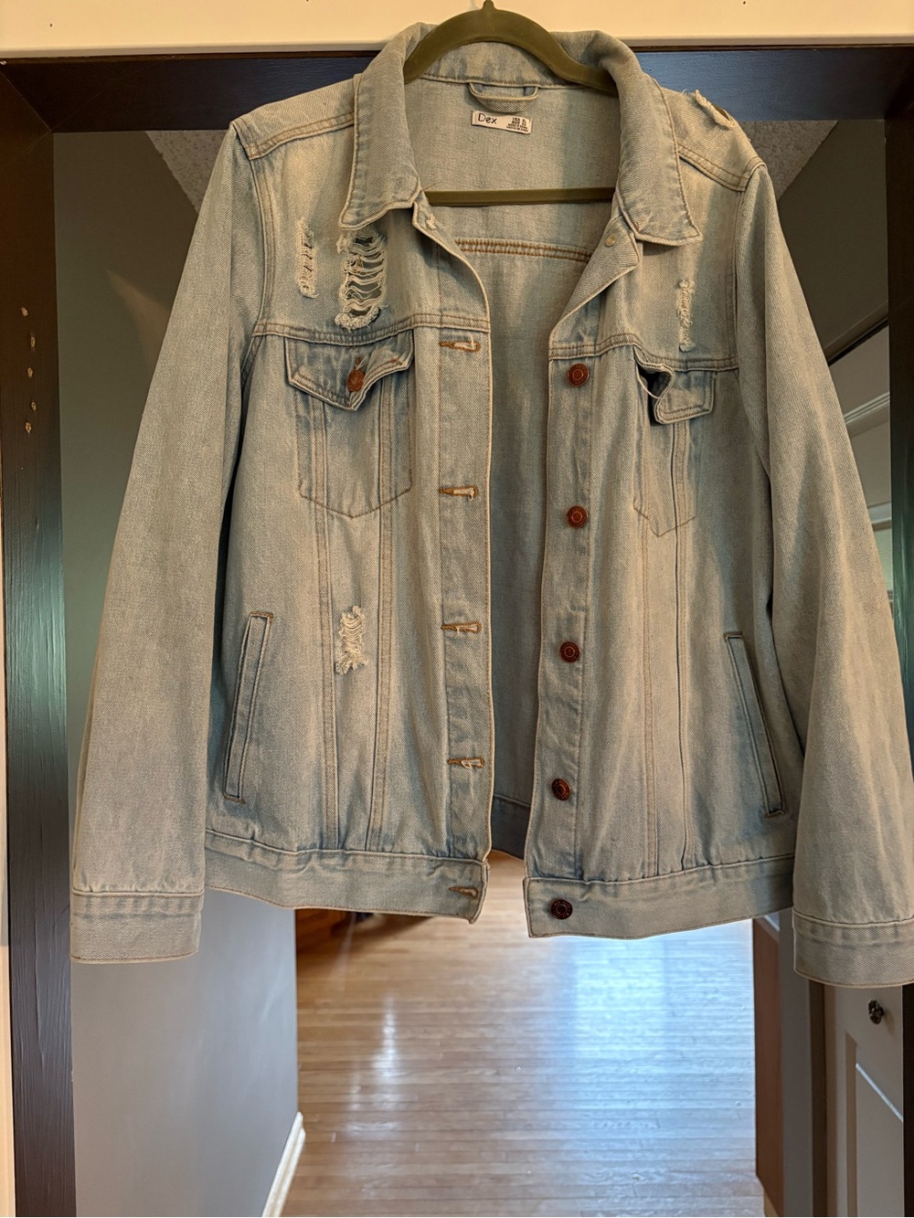 DEX Distressed Denim Jacket